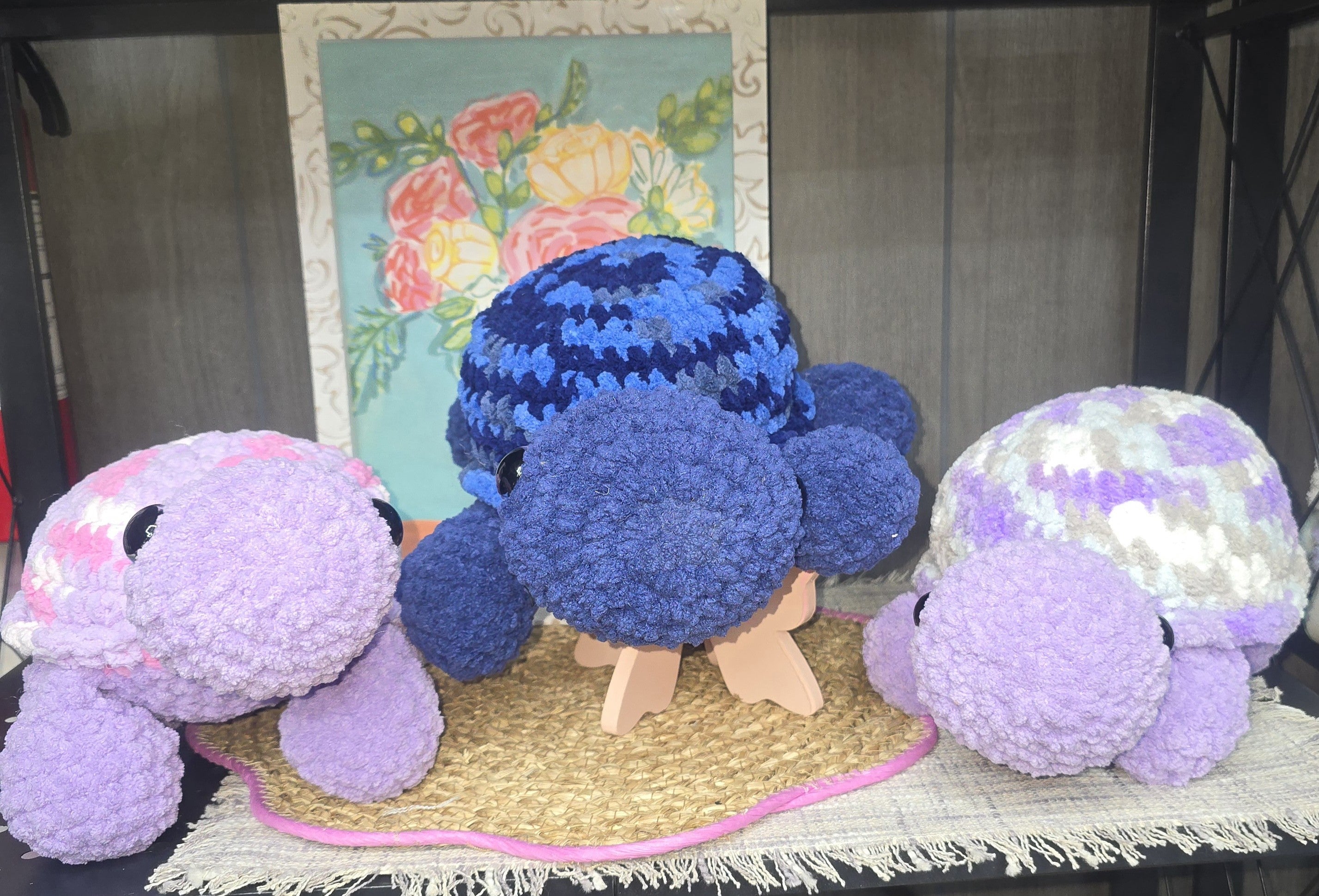 Large Crochet Land Turtle